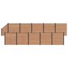 vidaXL Aidat Setti 11 kpl 1830 x 186 cm WPC ja alumiini Ruskea