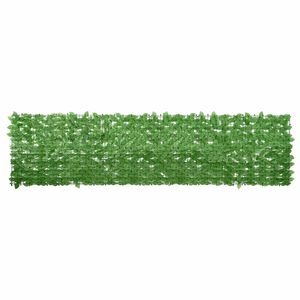 vidaXL Parvekkeen suoja vihreill&auml; lehdill&auml; 300x75 cm