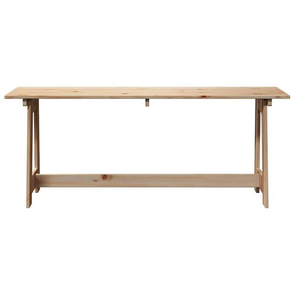 vidaXL Ulkopenkki Ruskea 119 x 35 x 47cm Vankka Mänty Puuta