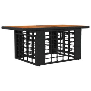 vidaXL Puutarhan nostop&ouml;yt&auml; Mustaa ja luonnollista 100 x 55 x 37 cm