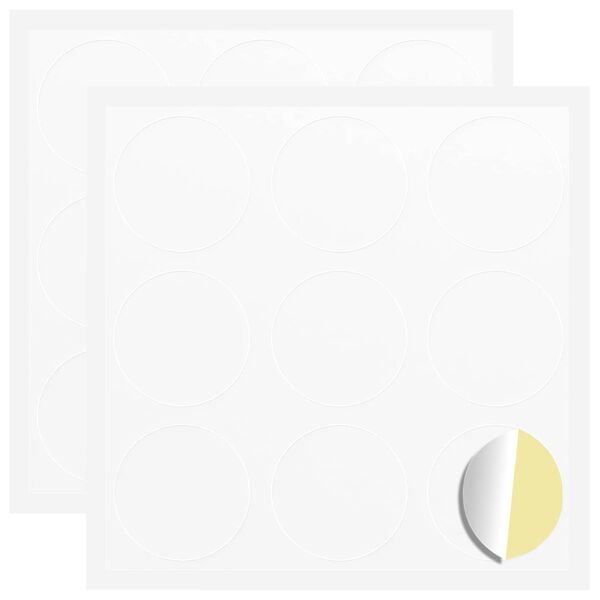 vidaXL Tarra 2 pcs Valkoinen &Oslash; 20 x 0,5 mm Paperi