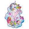 UNIDRAGON Puupalapeli 195 palaa Inspiring Unicorn keskikoko 26x32 cm