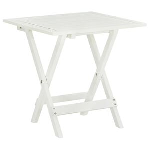 vidaXL Bistrop&ouml;yt&auml; valkoinen 46x46x47 cm t&auml;ysi akaasiapuu