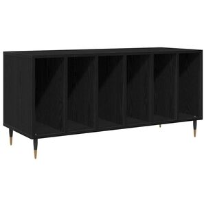 vidaXL Levykaappi Musta tammi. 100 x 38 x 48 cm Tekninen puu