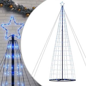 vidaXL LED joulukuusi 1534 LEDi&auml; Sininen 500 cm