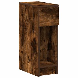 vidaXL Y&ouml;p&ouml;yt&auml;kaappi laatikolla savutammi 20x36x60 cm