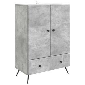 vidaXL Sivup&ouml;yt&auml; Betoninharmaa 66 x 34,5 x 95 cm Tekninen puu