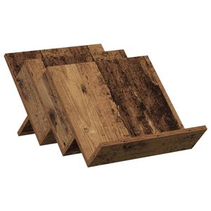 vidaXL Lehtiteline hyllyll&auml; Vanha puu 53 x 40 x 28,5 cm Tekninen puu