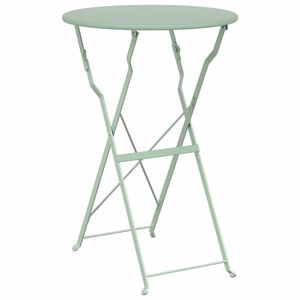 vidaXL Bistrop&ouml;yt&auml; Vaalean minttu &Oslash; 50 x 71 cm Jauhemaalattu ter&auml;s