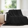 vidaXL Heittop&auml;&auml;llys 6 pcs Musta 240 x 220 cm Fleese