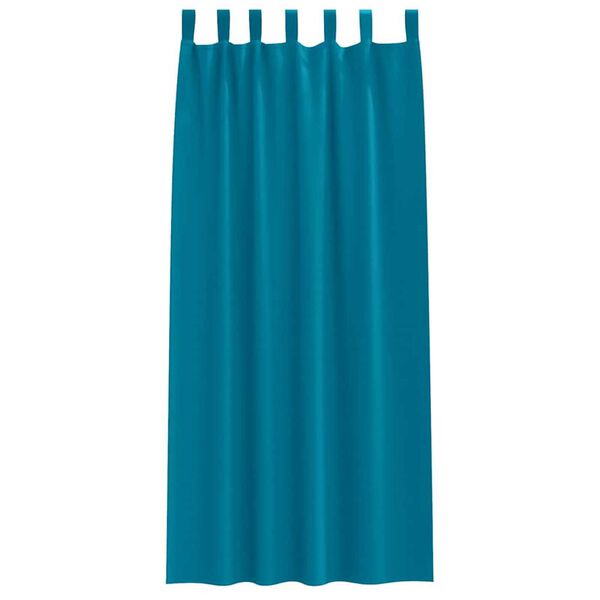 vidaXL Pimentävä verho renkailla 2 pcs Turkoosi 245 x 140 cm
