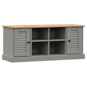 vidaXL Kenk&auml;penkki VIGO harmaa 106x35x45 cm t&auml;ysi m&auml;nty