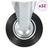vidaXL Rullapy&ouml;r&auml;t kiinte&auml;t 32 kpl 200 mm