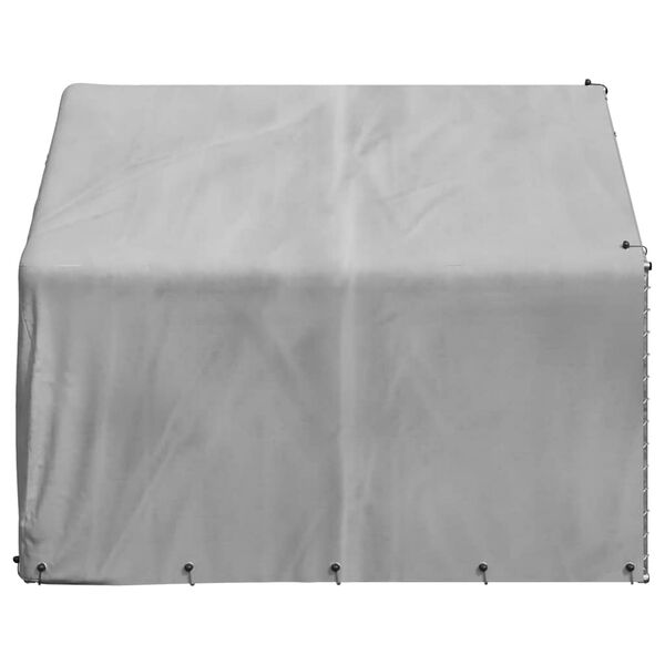 vidaXL Ulkokoirahäkki katoksella 2x2x1,5 m galvanoitu teräs