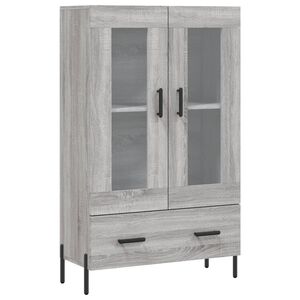 vidaXL Kaappi harmaa Sonoma 69,5x31x115 cm tekninen puu
