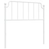 vidaXL Metallinen vaihtop&auml;&auml;ty valkoinen 100 cm