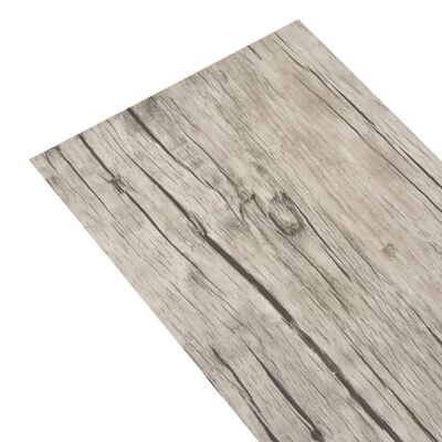 vidaXL Itsekiinnittyvä PVC-lattialankku 5,21 m² 2 mm tammi kulunut