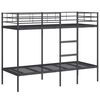 vidaXL Kerross&auml;nky ilman patjaa musta 75x190 cm ter&auml;s
