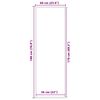 vidaXL Ovimatto antrasiitti 60x180 cm