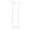 vidaXL Liukuovi ORKDAL Valkoinen 61 x 198,5 cm T&auml;ysi m&auml;nty ja lasi