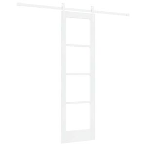 vidaXL Liukuovi ORKDAL Valkoinen 61 x 198,5 cm T&auml;ysi m&auml;nty ja lasi