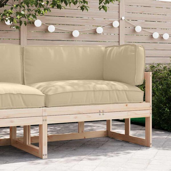 vidaXL Palletin tyynykokoelma 3 pcs Beige Oxford-kangas