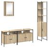 vidaXL Kylpyhuonekalustesetti 4 kpl Sonoman tammi 33 x 33 x 185,5 cm