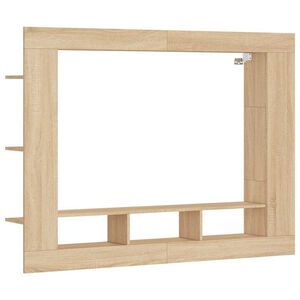 vidaXL TV-taso Sonoma-tammi 152x22x113 cm tekninen puu