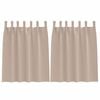 vidaXL Piment&auml;v&auml; verho renkailla 2 kpl Taupe 140 x 140 cm Polyesteri