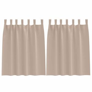 vidaXL Piment&auml;v&auml; verho renkailla 2 kpl Taupe 140 x 140 cm Polyesteri