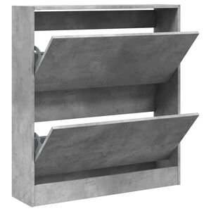 vidaXL Kenk&auml;kaappi betoninharmaa 80x21x87,5 cm tekninen puu