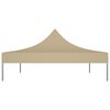 vidaXL Juhlateltan katto 4,5x3 m beige 270 g/m²