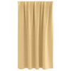 vidaXL Piment&auml;v&auml; verho renkailla 2 pcs Beige 140 x 140 cm Polyesteri