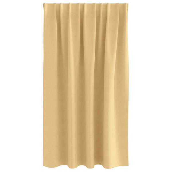 vidaXL Piment&auml;v&auml; verho renkailla 2 pcs Beige 140 x 140 cm Polyesteri