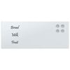 vidaXL Sein&auml;kiinnitteinen magneettitaulu valkoinen 50x20 cm lasi