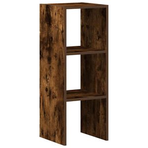 vidaXL kirjahylly Pinottava savustettu tammi 30x30x80 cm tekninen puu