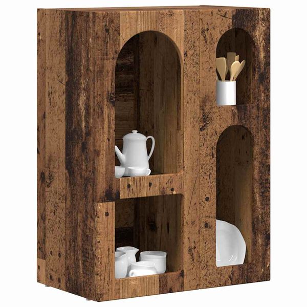 vidaXL Sivup&ouml;yt&auml; Vanha puu 59 x 35 x 80.5 cm Tekninen puu