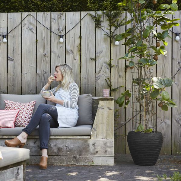 Capi Vaasi kukkalaatikko Nature Row 42x38 cm musta