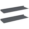 vidaXL Kelluva hylly 2 pcs Antrasiitti 60 x 18 x 2,5 cm Ter&auml;s