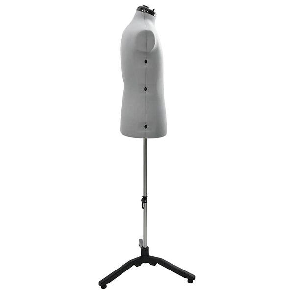 vidaXL Säädettävä mekko muoto naiselle Harmaa 37.5-45.5 tuumaa kangas