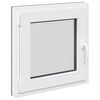 vidaXL Kellari-ikkuna RISOR 50 x 50 cm PVC ja lasi Antrasiitti