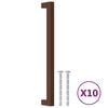 vidaXL Kaapin kahvat 10 kpl pronssi 224 mm ruostumaton ter&auml;s