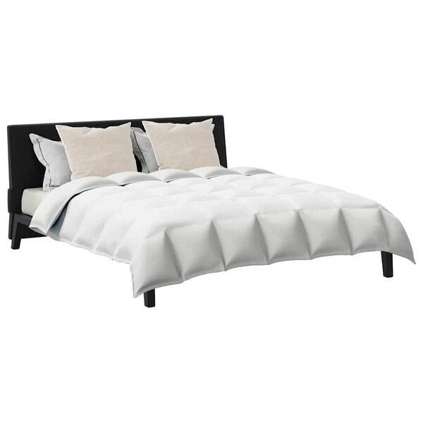 vidaXL Peittosarja tyynyllä 3 pcs Valkoinen Untuvahöyhen