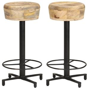 vidaXL Baarijakkarat 2 kpl 66 cm t&auml;ysi mangopuu