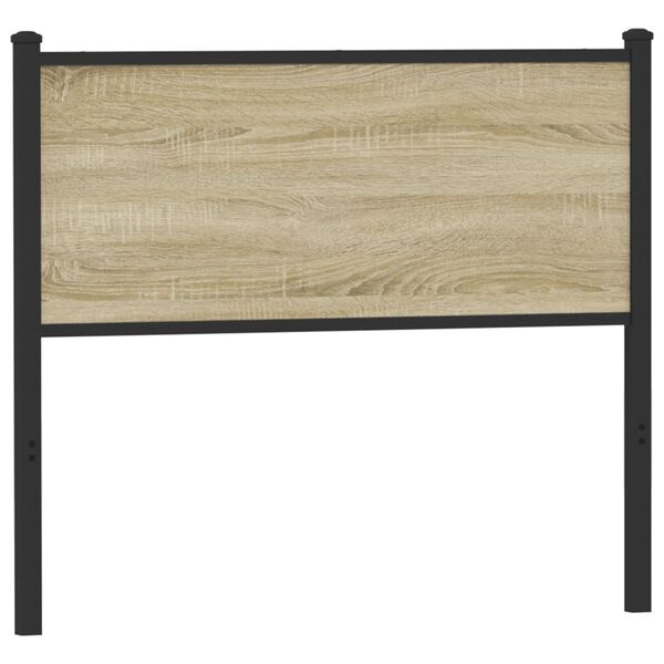 vidaXL Vaihdettava s&auml;ngynp&auml;&auml;ty Sonoma-tammi 107 cm tekninen puu ja ter&auml;s