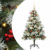 vidaXL Tekojoulukuusi LED -nauhavalot Vihre&auml; ja valkoinen 120 cm