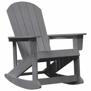 vidaXL Adirondack keinutuoli Vaaleanharmaa HDPE