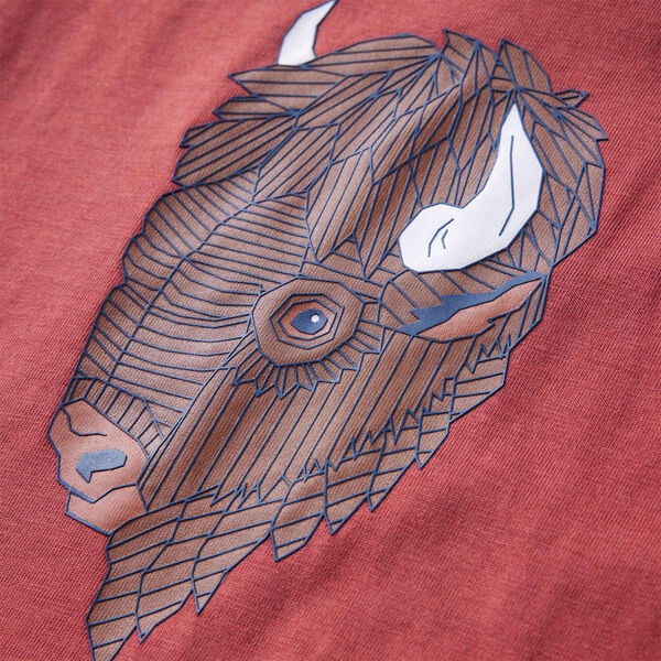 Lasten pitk&auml;hihainen T-paita poltettu punainen 104