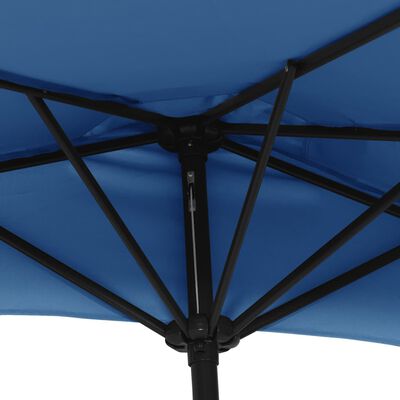 vidaXL Aurinkovarjo ulkotiloihin alumiinitanko sininen 300x155x223 cm