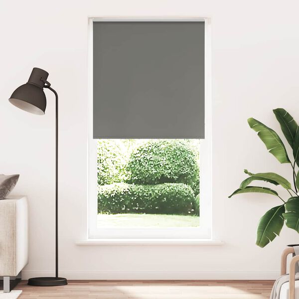 vidaXL Rullaverho Blackout harmaa 95x230 cm Kankaan leveys 90,7 cm